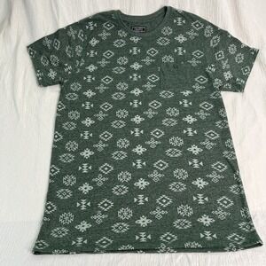 CREATIVE DESTRUCTION Mens Aztec Maximalism Abstract Sz XL Y2K Pocket Mix Pattern